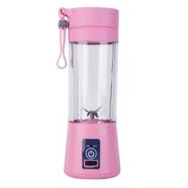 Mini Liquidificador Shake Academia Portátil Recarregável 6 Rosa