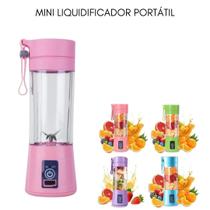 Mini Liquidificador Triturador Portátil Recarregável Shake Mixer 380ml Academia