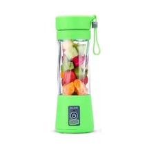 Mini Liquidificador Verde Mixer Juice Cup Portatil 380Ml Usb