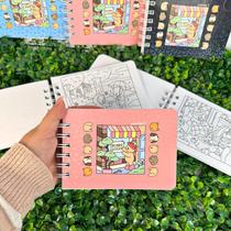 Mini Livro Para Colorir Bobbie Goods 90g 50 folhas Capa Mole A6