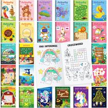 Mini livros de atividades BenLouis para crianças de 4 a 12 anos, 24 unidades