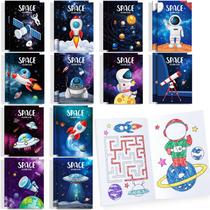 Mini livros de colorir BenLouis com tema espacial sideral, 24 unidades para crianças