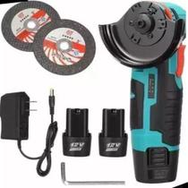 Mini Lixadeira Esmerilhadeira Angular Com 2 Baterias 12v Mini Lixadeira Esmerilhadeira Angular Com 2 Baterias 12v