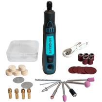 Mini Lixadeira Usb Motor Bateria Manicure 30 Peças Bivolt