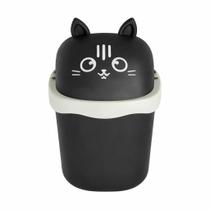 Mini Lixeira 1,5L Gatinho - Prática, Higiênica e Decorativa