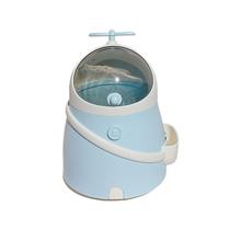 Mini lixeira azul fofa com tampa para mesa 192g Mini lixeira azul fofa com tampa para mesa 192g