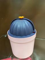 Mini Lixeira Colorida de Plástico / FLOR - 1 UNIDADE