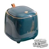 Mini lixeira de bancada WDPUCHU com 5 rolos de sacos de lixo