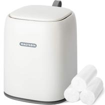 Mini lixeira de bancada XCX com 3 rolos de sacos de lixo de 1,5 L