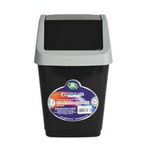 Mini Lixeira de Mesa Escritório Arqplast Basculante 2 Litros Preta