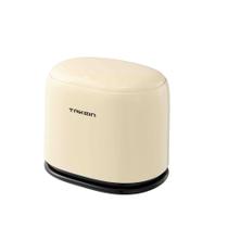 Mini lixeira de plástico com botão de pressão para mesa com tampa