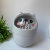 Mini Lixeira de Plastico com Carinha de Ursinho / WX Gift