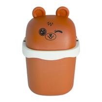Mini Lixeira Decorativa Com Tampa para Mesa Quarto Cozinha Lixeira Infantil