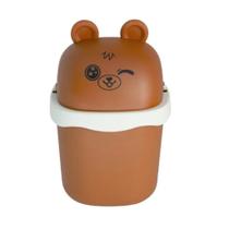Mini Lixeira Multiuso Bichinhos Quarto Bebê 1,5L Cesto de Lixo