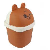 Mini Lixeira Plástica Com Desenho Fofos Para Mesa e Escritório 1,5L Criança Bebê - KEITA