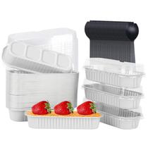 Mini Loaf Baking Pans LNYZQUS 200mL, folha de alumínio, pacote com 50 Mini Loaf Baking Pans LNYZQUS 200mL, folha de alumínio, pacote com 50