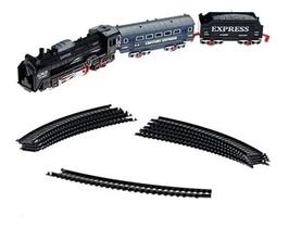 Mini Locomotiva Com Som E Luz Diversão Infantil Braskit