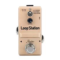 Mini Loop Station 48K Pedal Looper Com 10 Minutos De Overdubs Ilimitados, 1/2 Tempo, Reversão, USB,