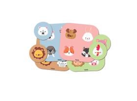Mini Loto Animais pelo Mundo Joguinhos de Bolsa - BABEBI Mini Loto Animais pelo Mundo Joguinhos de Bolsa - BABEBI
