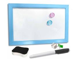 Mini Lousa Quadro Branco Magnético 20x30 C/ Imã Caneta Apagador