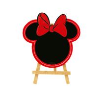 Mini Lousa Silhueta - Minnie Mouse - MDF - 1 unidade - Grintoy - Rizzo Mini Lousa Silhueta - Minnie Mouse - MDF - 1 unidade - Grintoy - Rizzo