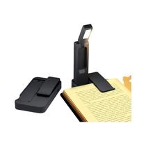 Mini Luminária De Leitura Portátil USB Recarregável, Pequena Luminária De Livro Dobrável Com Clipe