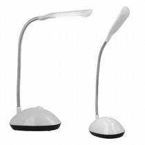Mini Luminária De Mesa Com 4 Led's Para Leitura 360º Flexível A Pilhas P Mini Luminária De Mesa Com 4 Led's Para Leitura 360º Flexível A Pilhas P