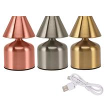 Mini Luminária de Mesa Sortida Metal USB Portátil Abajur Bronze Prata Dourado Iluminação Casa Quarto Estante Decoração Enfeite Evento Aniversário Mini Luminária de Mesa Sortida Metal USB Portátil Abajur Bronze Prata Dourado Iluminação Casa Quarto Estante Decoração Enfeite Evento Aniversário
