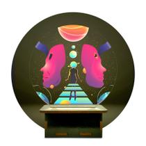 Mini Luminária Deusa Vaporwave Futurismo UV