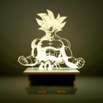 Mini Luminária Dragon Ball Goku Instinto Superior Completo