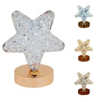 Mini Luminária Estrela Led De Mesa Recarregável Com USB