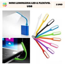 Mini Luminária Flexível USB