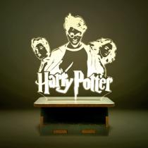 Mini Luminária Harry Potter - Harry, Hermione, Wisley