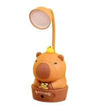 Mini Luminária LED Recarregável Capivara com Apontador Fofo