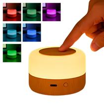 Mini Luminária LED RGB De Mesa Moderna Touch Elegante Mini Luminária LED RGB De Mesa Moderna Touch Elegante