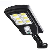 Mini Luminária Led Solar Parede Refletor Poste 48 Cob Sensor 4 treliça 48 cob quadrado
