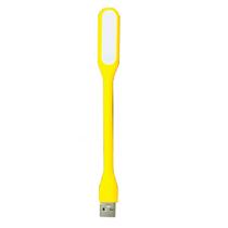 Mini Luminária Luz Lampada Led Abajur Notebook Usb Flexível Amarelo - 1 Unid.