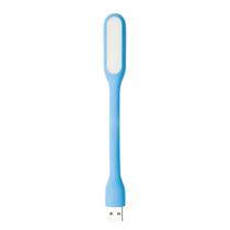 Mini Luminária Luz Lampada Led Abajur Notebook Usb Flexível Azul Claro - 1 Unid.