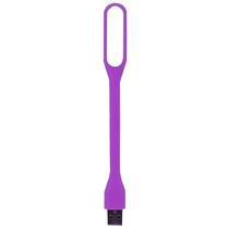 Mini Luminária Luz Lampada Led Abajur Notebook Usb Flexível Roxo - 1 Unid.