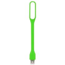 Mini Luminária Luz Lampada Led Abajur Notebook Usb Flexível Verde - 1 Unid.