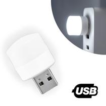 Mini Luminaria Luz Lampada Led Abajur Usb Notebook Modelo:Branco Frio 6500K