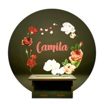 Mini Luminária Rosas Personalizado UV