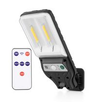 Mini Luminária Solar de LED Poste de Parede com Controle