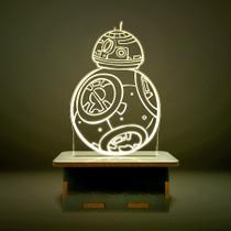 Mini Luminária Star Wars - Robô BB-8