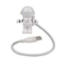 Mini Luminária USB Led Luz Branca Astronauta Alto Brilho Compacta e Prática