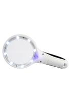 Mini Lupa 90mm LED 8 Branco + 1 Negro