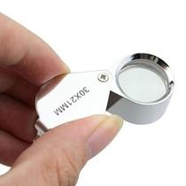 Mini Lupa De 30x 21mm Inox Relojoeiro Joalheiro Gota De Mão Mini Lupa De 30x 21mm Inox Relojoeiro Joalheiro Gota De Mão