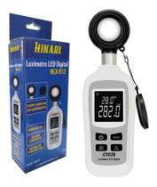 Mini Luxímetro Digital Hikari HLX-912 Led Profissional