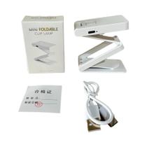 Mini Luz De Livro Recarregável Com Temporizador LED Para Leitura, Lâmpada Portátil De Cabeceira