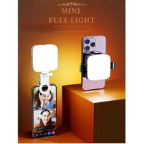 Mini Luz de Preenchimento LED Bicolor para Câmera - Clip-on Removível e Sapata Fria
